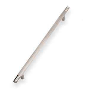 284mm Knurled T Bar Handle (Brushed nickel)