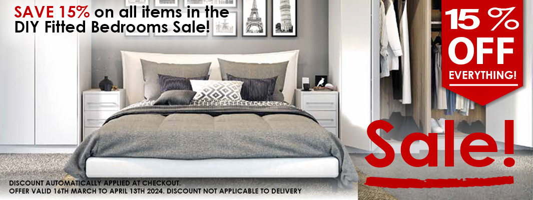 15% off at DIY Fitted Bedrooms